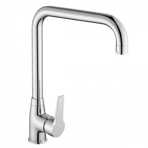 Single-lever one-hole sink mixer with ”L” swivel spout
