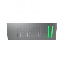 Soffione in acciaio inox ad incasso  600x300,