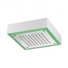 Soffione MOON in acciaio inox da soffitto esterno 200x200,