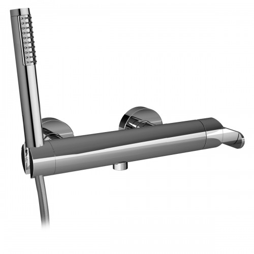 Single-lever external shower mixer with flexible cm 150 and shower support
