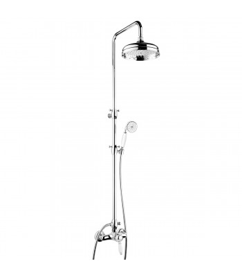 Built-in single-lever shower mixer with column shower head ø 200 and shower kit