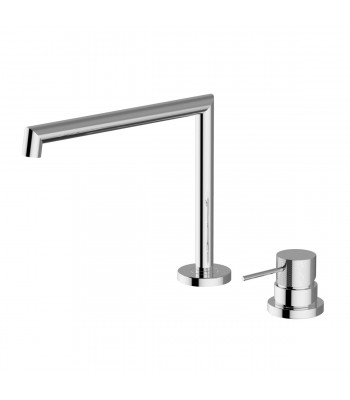 Miscelatore lavabo 2 fori da piano con comando remoto scarico - 1” 1/4” clic-clac