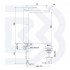 Miscelatore monocomando lavabo prolungato con scarico - 1” 1/4” clic-clac