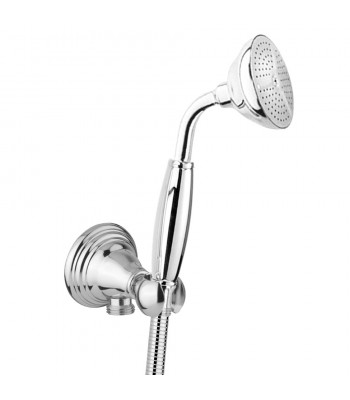 Kit composed by Elegant  handshower wall support  and brass hose cm 150