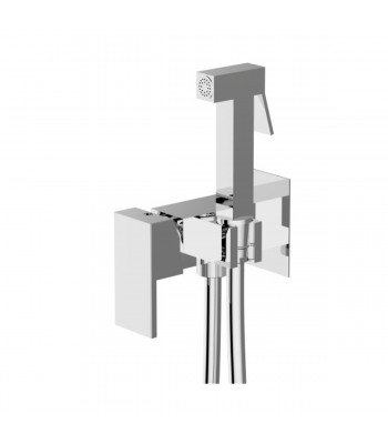 QUADRO built-in mixer with water intake handshower shut off CUBO, flexible 120 cm