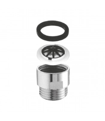 Shower connection 1/2" witch water saving program and reducer flow of 9 liters by minute