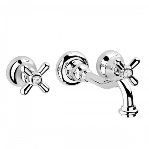 3 holes wall mounted wash basin mixer