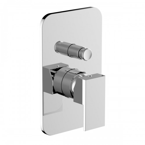 Built-in single-lever shower mixer with automatic diverter 2 ways
