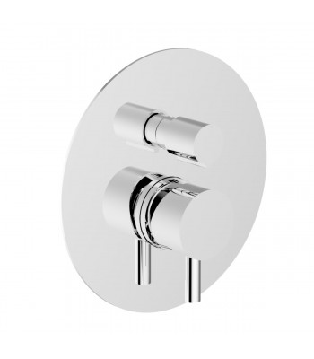 Built-in single-lever shower mixer with manua diverter 2 ways