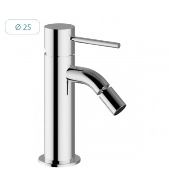 Miscelatore monocomando bidet ø 25 con scarico - 1” 1/4” clic-clac