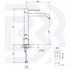 Single lever basin mixer prolungated  ø 25 and 1”1/4 clic-clac