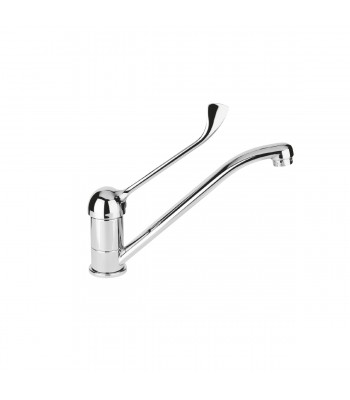 Miscelatore monocomando lavello monoforo con bocca girevole e leva senitaria