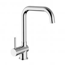 Miscelatore monocomando lavello monoforo orizzontale con bocca girevole