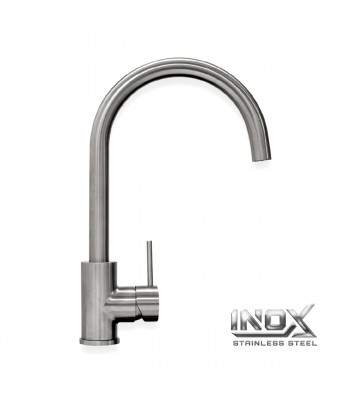 Sink mixer in stainless steel