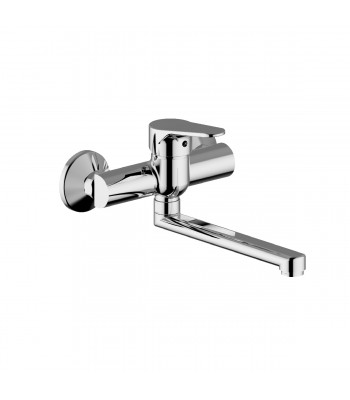 Miscelatore monocomando  lavello a parete con bocca  girevole