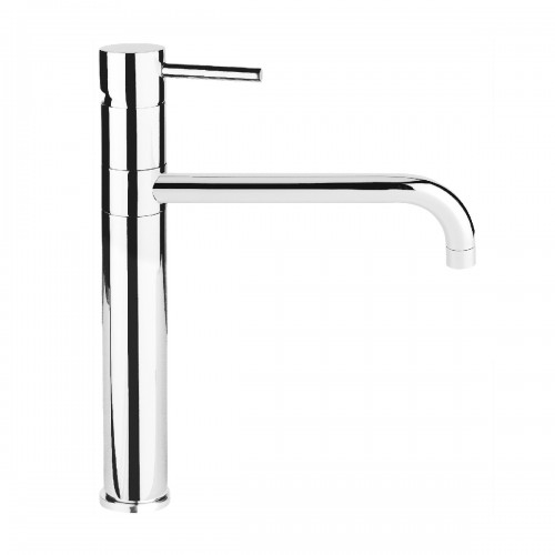 Single-lever one-hole sink mixer with swivel spout