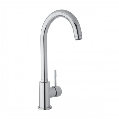 Single-lever one-hole sink mixer with swivel spout 