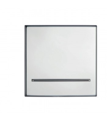 Square waterfall  shower in polished stainless steel 150x150