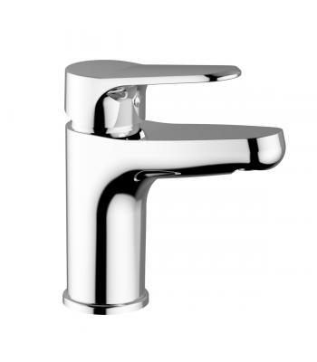 Single-lever basin mixer with 1” 1/4” pop-up waste