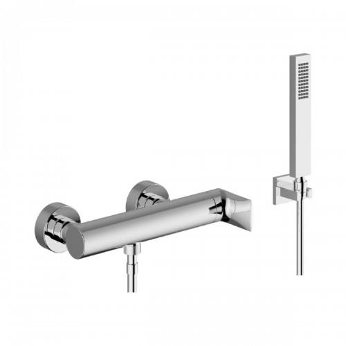 Single-lever external shower  mixer with flexible cm 150  and shower support