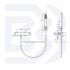 Single-lever external shower  mixer with flexible cm 150  and shower support