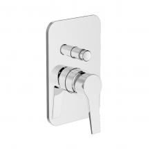 Built-in single-lever shower mixer with automatic diverter 2 ways