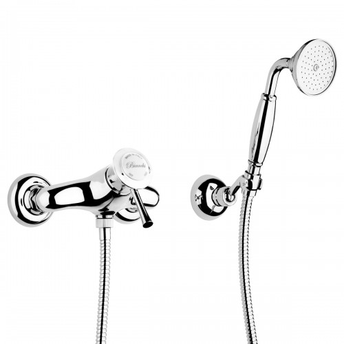 Single-lever external shower  mixer with shower kit