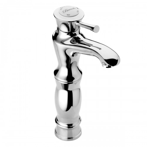 Single lever basin mixer prolunged and 1”1/4 pop-up waste