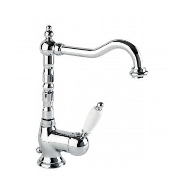 Single-lever basin mixer with - 1” 1/4" pop-up waste