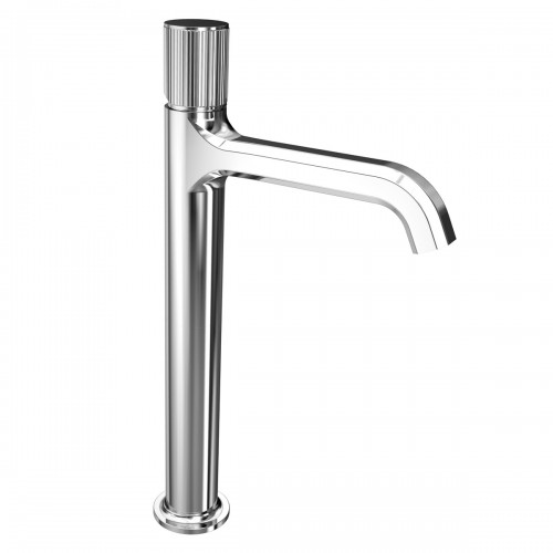 Single lever basin mixer prolungated with clic-clac waste