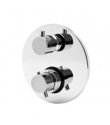 Thermostatic built-in mixer with 3 ways diverter.