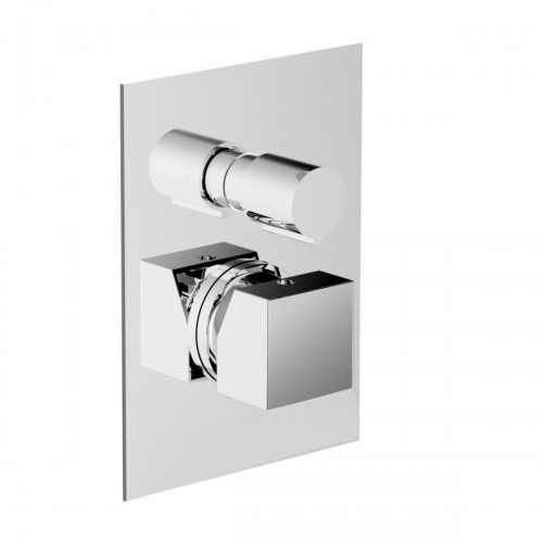 Built-in single-lever shower mixer with manual diverter 3 ways