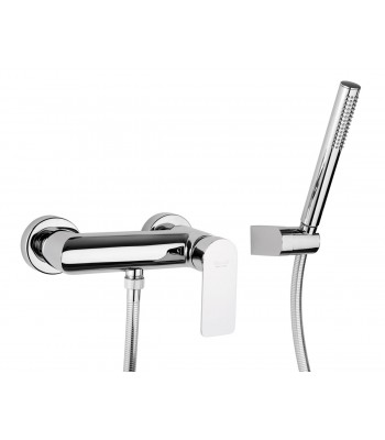 Miscelatore monocomando esterno doccia con flessibile cm 150, supporto e doccia