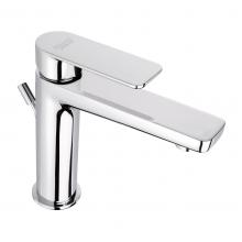 Single-lever basin mixer with 1” 1/4” pop-up waste