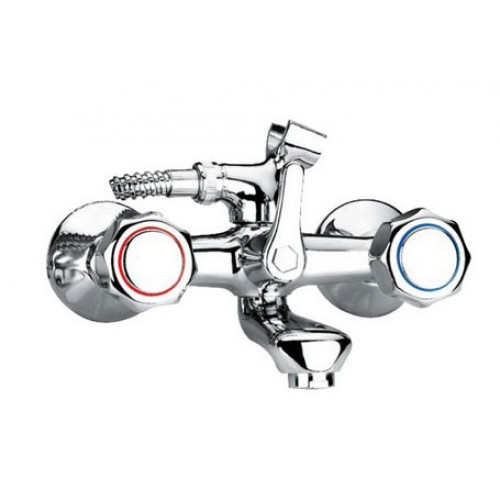 Bath and shower mixer without shower kit