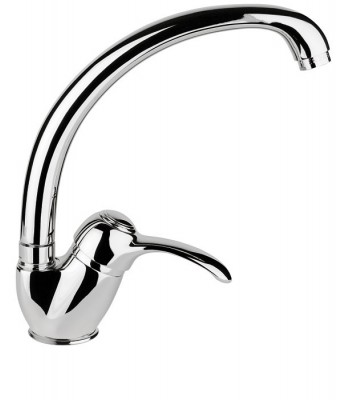 Miscelatore monocomando lavello monoforo con bocca girevole