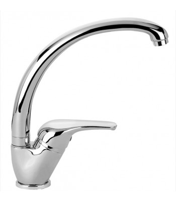 Miscelatore monocomando lavello monoforo laterale con bocca girevole