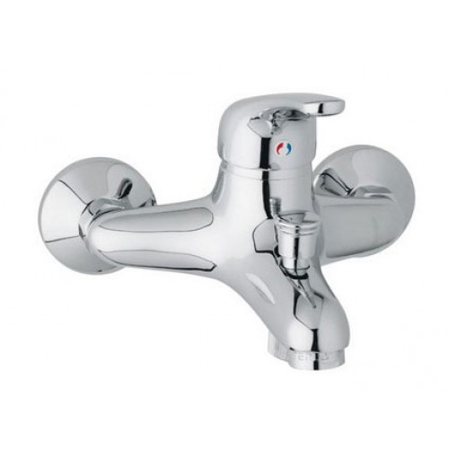 Single-lever external bath mixer without shower kit