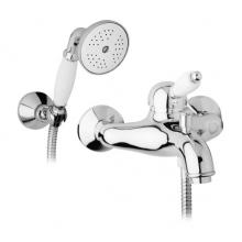 Miscelatore monocomando vasca esterno con doccia flessibile cm 150 e supporto Miscelatore monocomando vasca esterno con doccia flessibile cm 150 e supporto