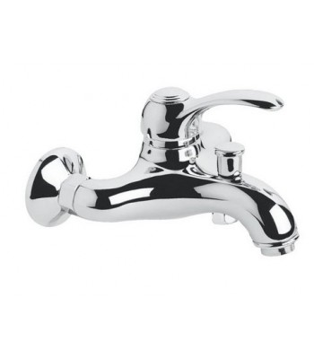 Single-lever external bath mixer without shower kit