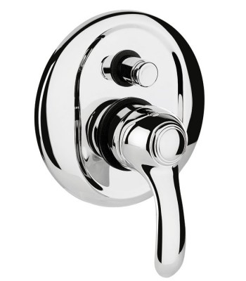 Built-in single-lever shower mixer with automatic diverter