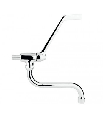 Rubinetto a snodo 1/2 con canna a "S" Ø 18-180mm con leva sanitaria