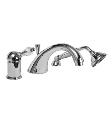 Batteria da bordo vasca miscelatore con doccia