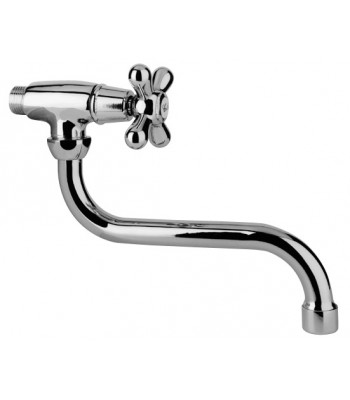 Sink tap 1/2 with “S” spout ø 18