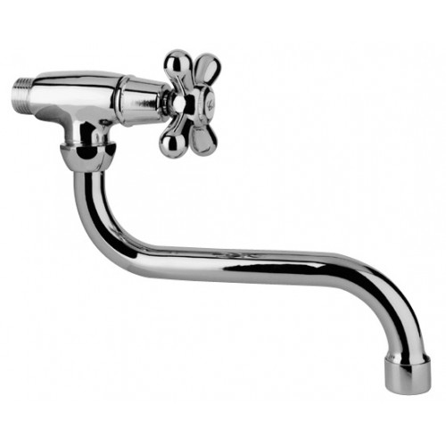 Sink tap 1/2 with “S” spout ø 18