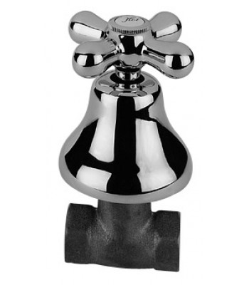 Rubinetto passante d’arresto 1/2 incasso