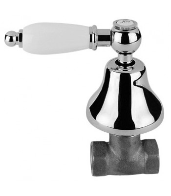 Built-in straight control stop cock