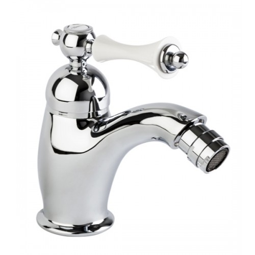 Single-lever bidet mixer with 1” 1/4” pop-up waste