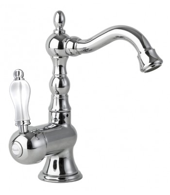 Lavabo monoforo con scarico - 1” 1/4” a canna corta