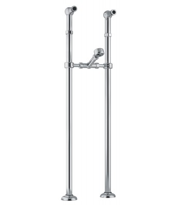 Couple of floor connection pipes 